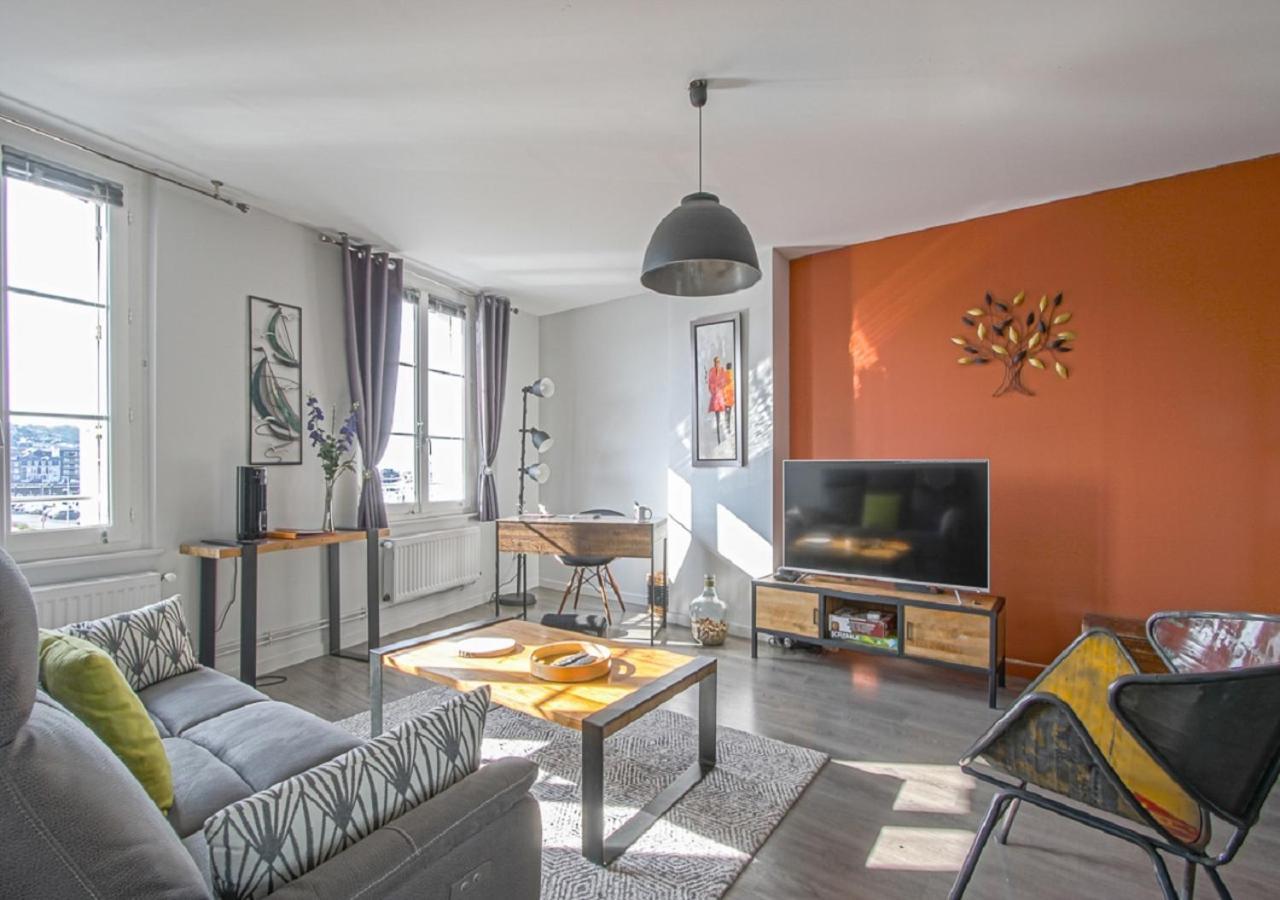 A Babord Fecamp Appartement Vue Port Et Mer Linge Inclus Exterior foto