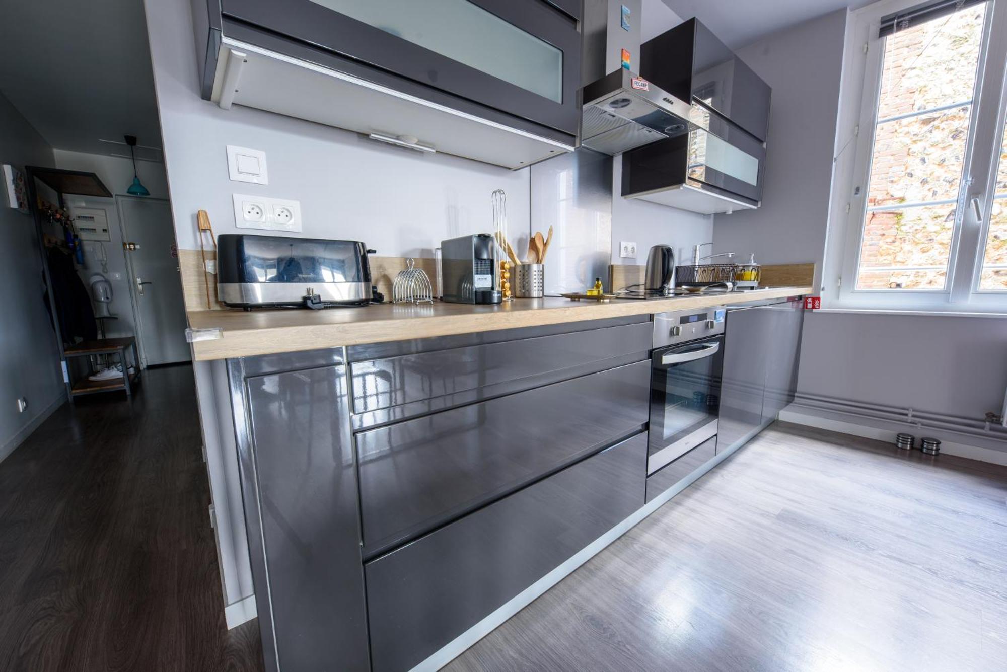 A Babord Fecamp Appartement Vue Port Et Mer Linge Inclus Exterior foto